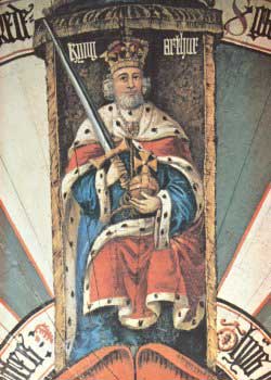 Hendrik VIII als koning Artur